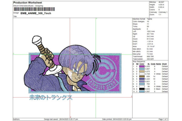 Trunks Embroidery Files