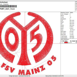 FSV Mainz 05 Embroidery Design