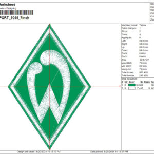 Werder Bremen Embroidery Design