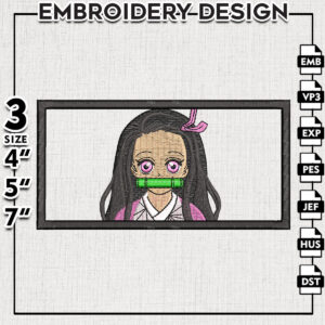Nezuko Embroidery Design Files