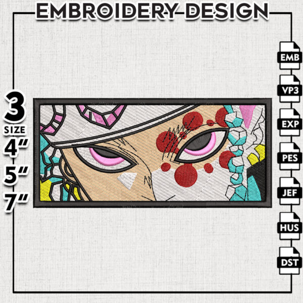 Uzui tengen embroidery design