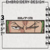 Roronoa Zoro Embroidery Designs