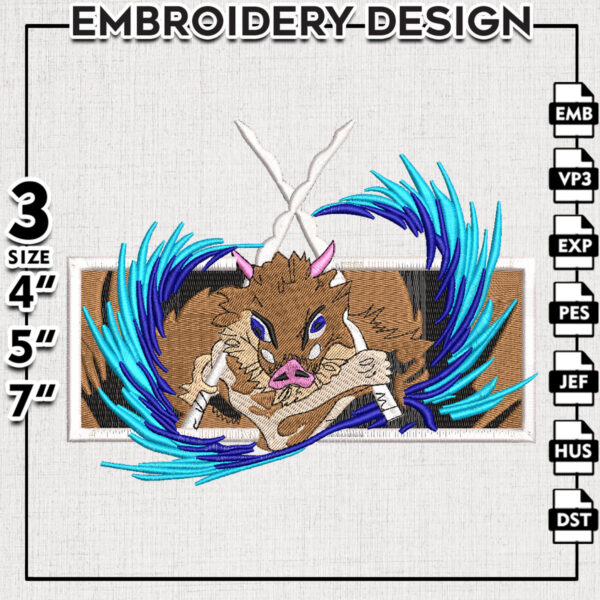 Hashibira Inosuke Embroidery Designs