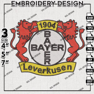Bayer Leverkusen Embroidery Design
