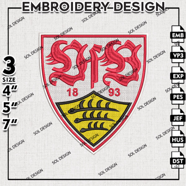 VfB Stuttgart Embroidery Design