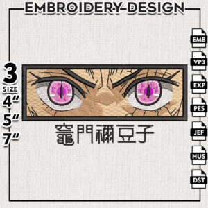 Kamado Nezuko Embroidery Designs, Nezuko Embroidery Files, Demon Slaye Machine Embroidery Pattern, Digital Download