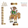 Horse and man Embroidery Designs