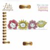 Cat Flowers Border Embroidery Designs