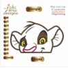 Lion Appliqué Embroidery Designs,Cute Lion Machine Embroidery Designs,Files Instant Download