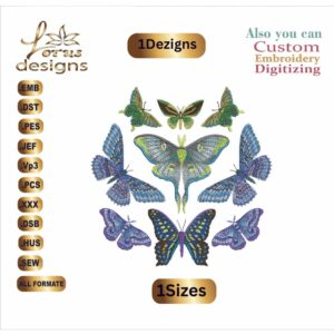 Butterflies Embroidery Designs