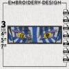 Akaza Rectangle Embroidery Files, Naruto Embroidery Designs, 3 sizes, Anime Machine Embroidery Design Files