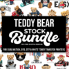 100+ Teddy Bear Stock Design Bundle/ For Sublimation/ DTG/ DTF/ Transfer Printing