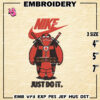 Marvel Embroidery Files, Nike Deadpool Movie Embroidery Designs, Superhero Deadpool, Machine Embroidery Pattern