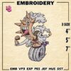 Luffy Gear 5 Embroidery Designs, One Piece Machine Embroidery Pattern, Logo Embroidery Files, Digital Download