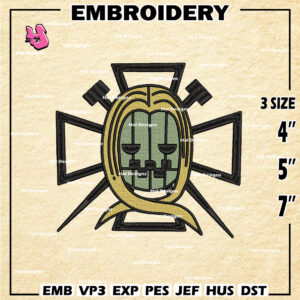 One Piece Machine Embroidery Pattern, Basil Hawkins Jolly Roger Embroidery Designs, Embroidery Files, Digital Download