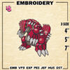 Pokemon Groudon Embroidery Designs, Pokemon Logo Embroidery Files, Groudon Machine Embroidery Pattern, Digital Download