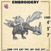 Pokemon Kyurem Embroidery Designs, Pokemon Logo Embroidery Files, Kyurem Machine Embroidery Pattern, Digital Download