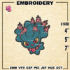 Pokemon Misdreavus Embroidery Designs, Pokemon Logo Embroidery Files, Machine Embroidery Pattern, Digital Download