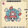 Tony Tony Choppe Machine Embroidery Pattern, One Piece Embroidery Designs, Logo Embroidery Files, Digital Download