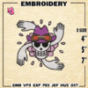 One Piece Machine Embroidery Pattern, Nico Robin Embroidery Designs, Robin Logo Embroidery Files, Digital Download