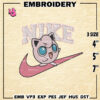 Nike Jiggly puff Embroidery Designs, Nike Jigglypuff Logo Embroidery Files, Machine Embroidery Pattern, Digital Download