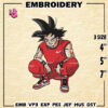 Son Goku Embroidery Designs, Dragon Ball Logo Embroidery Files, Machine Embroidery Pattern, Digital Download