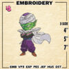 Piccolo Embroidery Designs, Dragon Ball Logo Embroidery Files, Machine Embroidery Pattern, Digital Download
