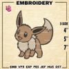 Pokemon Eevee Embroidery Designs, Eevee Logo Embroidery Files, Machine Embroidery Pattern, Digital Download