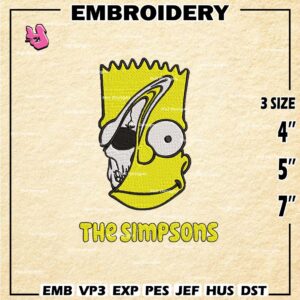 The Simpsons Embroidery, Simpsons Embroidery Files, Trick Or Treehouse Machine Embroidery Pattern, Digital Download