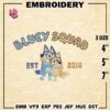 Bluey Embroidery Designs, Bluey Chilli Heeler Est Embroidery Files, Cartoon Machine Embroidery Pattern, Digital Download