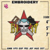 One Piece Machine Embroidery Pattern, Franky Embroidery Designs, Logo Embroidery Files, Digital Download