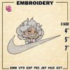 Nike Monkey D Luffy Embroidery Designs, One Piece Machine Embroidery Pattern, Logo Embroidery Files, Digital Download