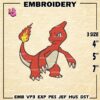 Pokemon Charmeleon Embroidery Designs, Charmeleon Logo Embroidery Files, Machine Embroidery Pattern, Digital Download