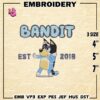 Bluey Machine Embroidery Designs, Bluey Chilli Heeler Est Embroidery files, Bluey Cartoon Digital Download