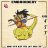 Goku kid Embroidery Designs, Dragon Ball Logo Embroidery Files, Machine Embroidery Pattern, Digital Download