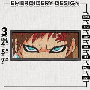 Gaara eyes Embroidery designs / Anime Naruto Embroidery Files / Machine Embroidery Designs / Digital Download