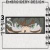 Dabi Embroidery Design File, My Hero Academia Anime Embroidery Design, Machine Design Digital Download