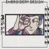 Hisoka face embroidery design, Anime Character Embroidery Files, Anime Machine Embroidery Digital Download
