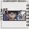 Dabi embroidery design, Dabi Anime Embroidery Files, Anime Character Machine Embroidery Digital Download
