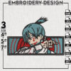 Aki Hayakawa Anime Character Embroidery Files, Chainsaw Man character Embroidery Designs, Digital Download