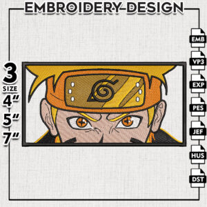 Naruto Embroidery Files / Naruto Shippuden Embroidery Designs / Inspired Embroidery Manga Digital Download