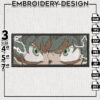 Deku Eyes Embroidery Design, Mha Anime Embroidery Files, Machine Embroidery, Digital download