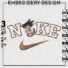 Nike Son Goku Dragon Ball Embroidery Files, Nike Anime Character Embroidery Designs, Machine Embroidery Digital Download