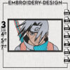 Uchiha Itachi Rectangle Embroidery Design / Anime Character Embroidery Files / Machine Embroidery Digital Download