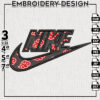 Akatsuki Nike Embroidery Designs, Naruto Anime Character Machine Embroidery Pattern, Digital Download