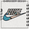 Hunter x Hunter Killua Nike Swoosh Embroidery Files, Anime Zoldyck Killua Face Embroidery Design, Digital Download