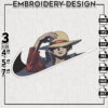 Monkey D Luffy Nike Embroidery Designs, Luffy Embroidery Files, One Piece Anime Character Machine Embroidery Pattern, Digital Download