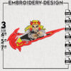 Kyojuro Rengoku Embroidery Designs, Kimetsu no yaiba Embroidery Files, Demon Slayer Character Embroidery Design