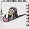 Nike Nezuko Kamado, Anime Embroidery Files, Demon Slayer Embroidery, Anime Character Embroidery Design, Digital Download