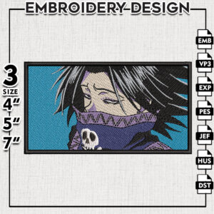 Feitan Hunter x Hunter Embroidery Designs / Anime Character Embroidery Files / Machine Embroidery Digital Download